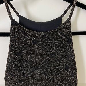 Bar III Gold Sparkle Dress